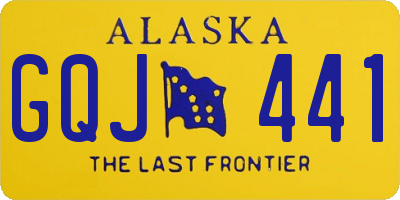 AK license plate GQJ441