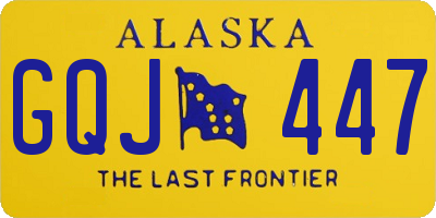 AK license plate GQJ447