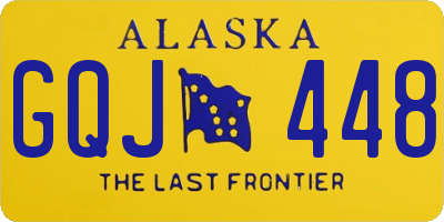 AK license plate GQJ448