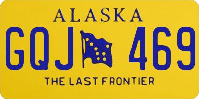 AK license plate GQJ469