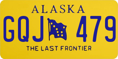 AK license plate GQJ479