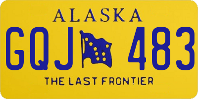 AK license plate GQJ483
