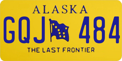AK license plate GQJ484