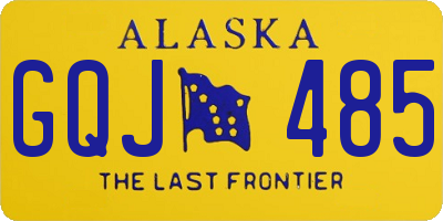 AK license plate GQJ485