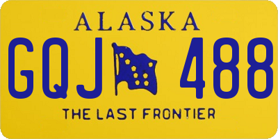 AK license plate GQJ488