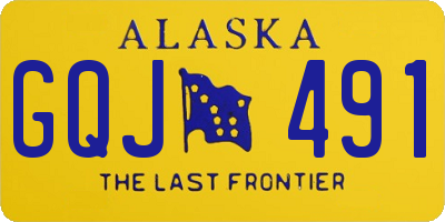 AK license plate GQJ491
