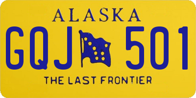 AK license plate GQJ501