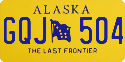 AK license plate GQJ504