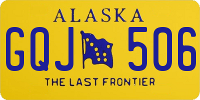 AK license plate GQJ506