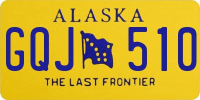 AK license plate GQJ510