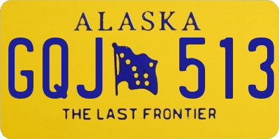 AK license plate GQJ513