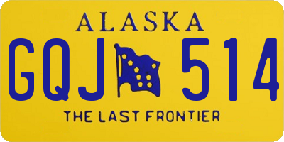 AK license plate GQJ514