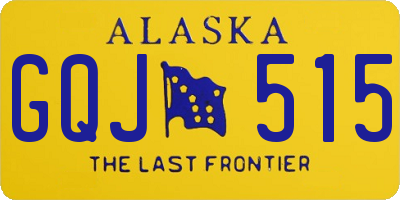 AK license plate GQJ515
