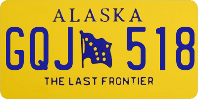 AK license plate GQJ518