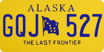 AK license plate GQJ527