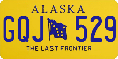 AK license plate GQJ529