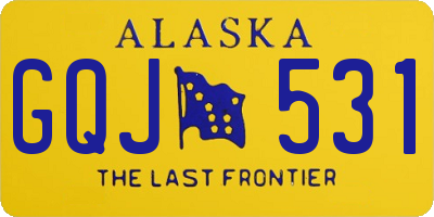 AK license plate GQJ531