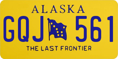 AK license plate GQJ561