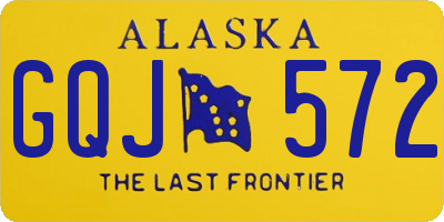 AK license plate GQJ572