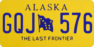 AK license plate GQJ576