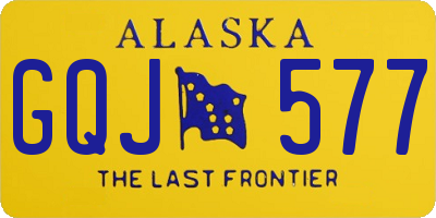 AK license plate GQJ577