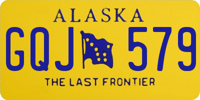 AK license plate GQJ579