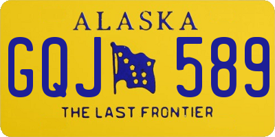 AK license plate GQJ589