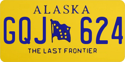 AK license plate GQJ624
