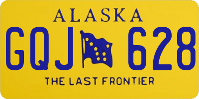 AK license plate GQJ628