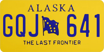 AK license plate GQJ641