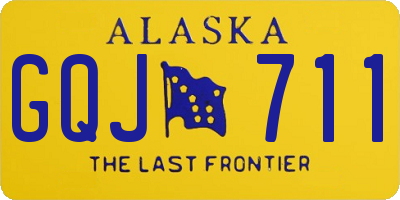 AK license plate GQJ711