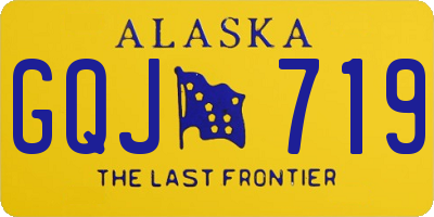 AK license plate GQJ719