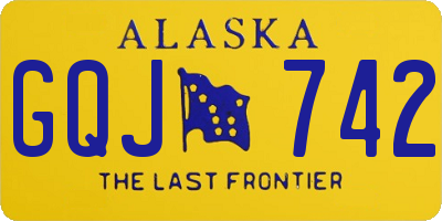 AK license plate GQJ742