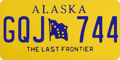 AK license plate GQJ744