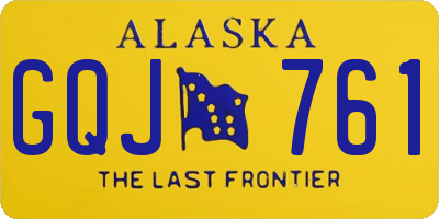 AK license plate GQJ761
