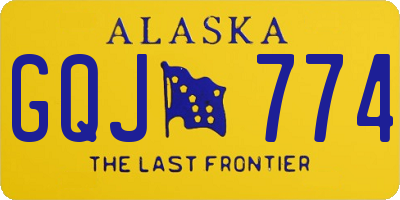 AK license plate GQJ774