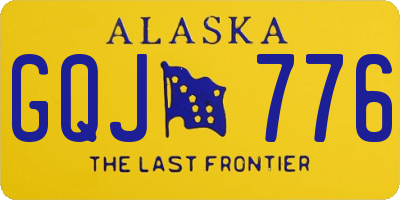 AK license plate GQJ776
