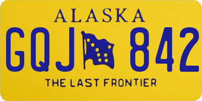 AK license plate GQJ842
