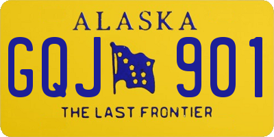 AK license plate GQJ901