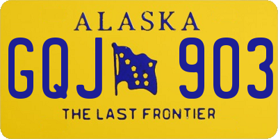 AK license plate GQJ903