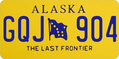 AK license plate GQJ904