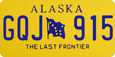AK license plate GQJ915