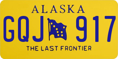 AK license plate GQJ917