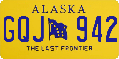 AK license plate GQJ942