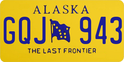 AK license plate GQJ943