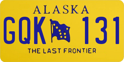 AK license plate GQK131