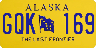 AK license plate GQK169