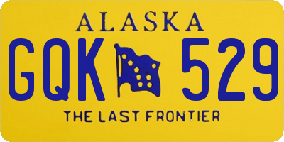 AK license plate GQK529
