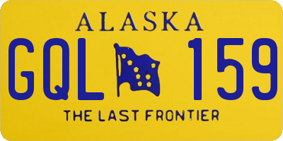 AK license plate GQL159