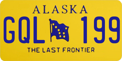 AK license plate GQL199